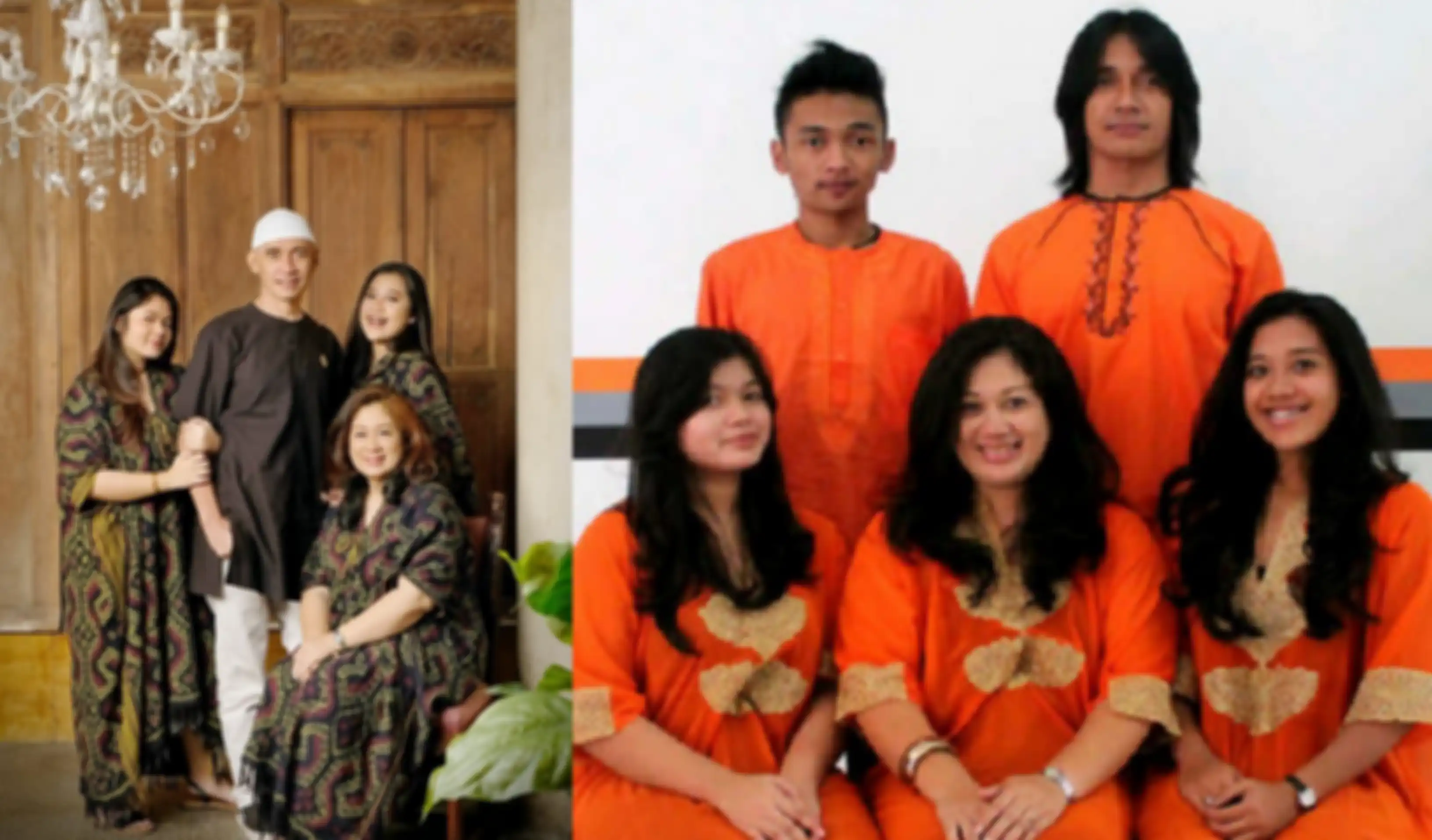 Agung Hercules semasa hidup bersama keluarganya