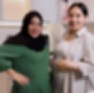 Baby bump Nagita Slavina dan Aurel Hermansyah