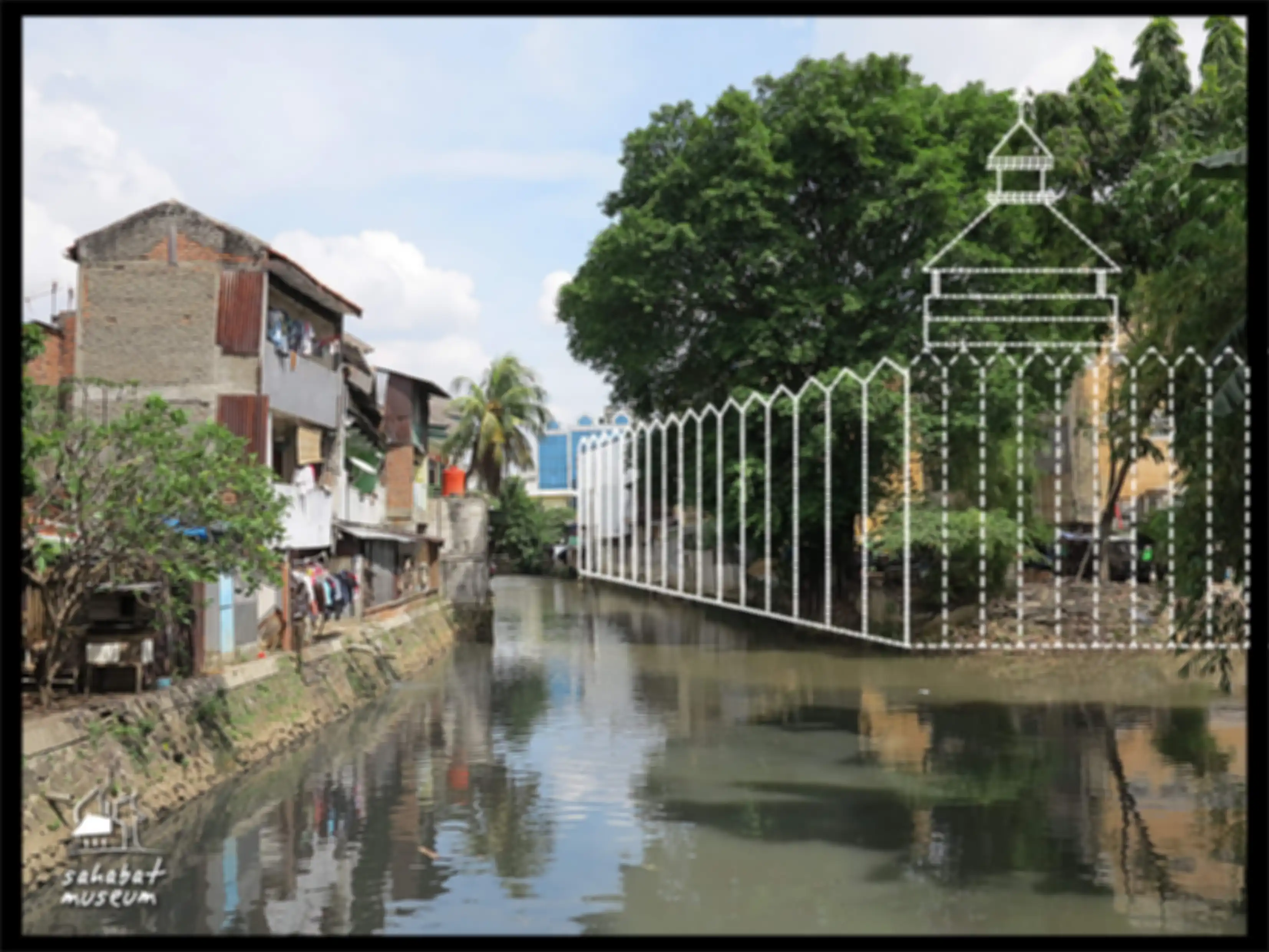 Tapak Bastion Hollandia. Dari benteng itu serdadu VOC beramunisi tahi menyerang prajurit Mataram. 
