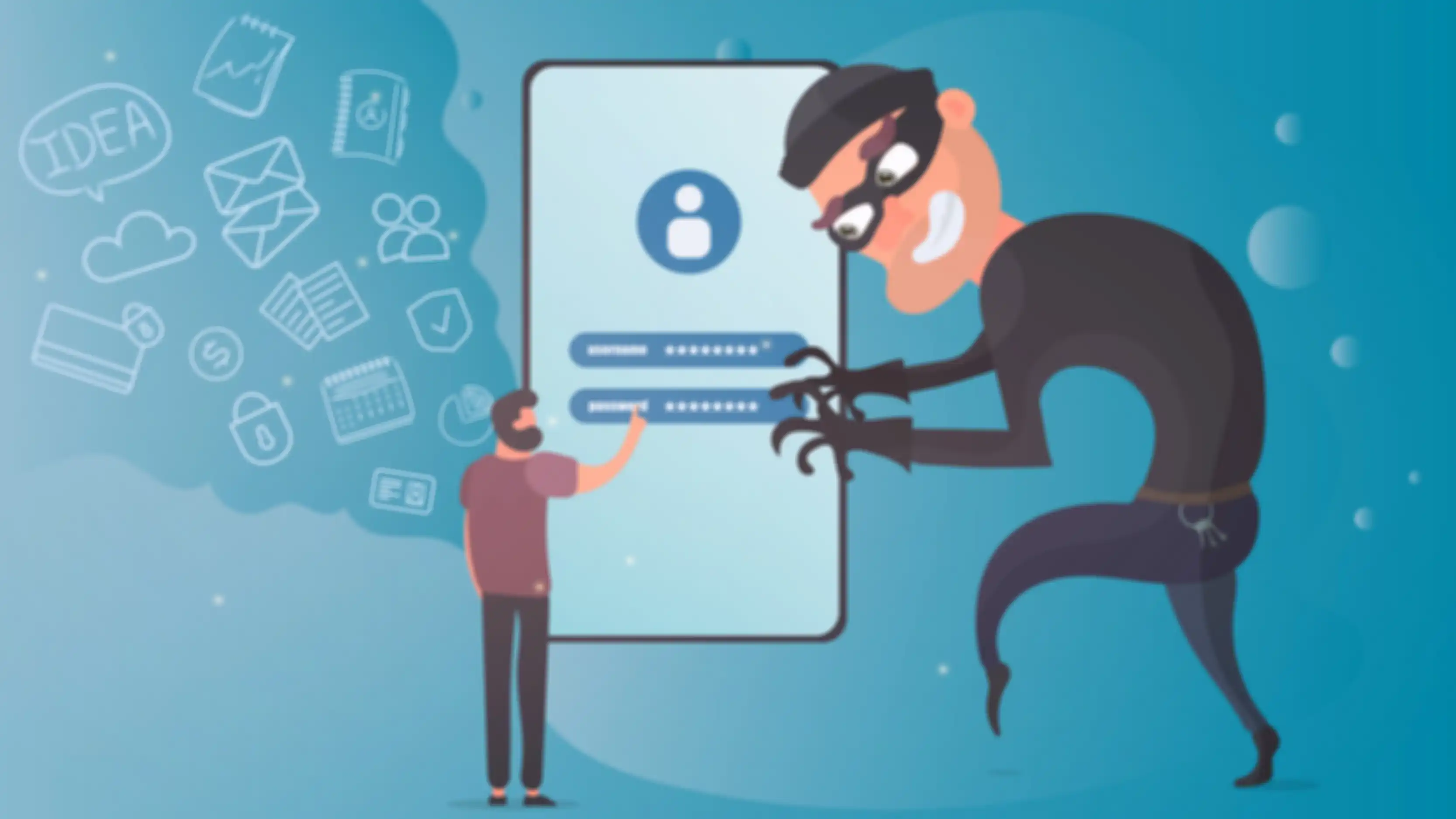 Ilustrasi penipuan online dengan sniffing 