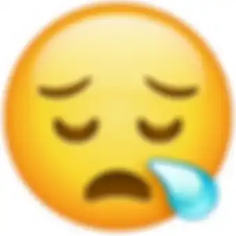 Emoji sedih atau mengantuk?