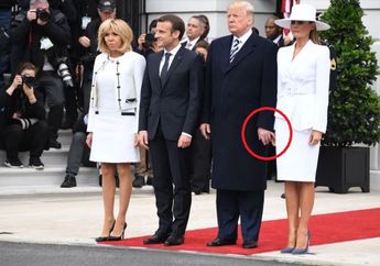 Sambut Tamu Negara di White House, Melania Trump Sempat Tolak Digandeng Donald Trump