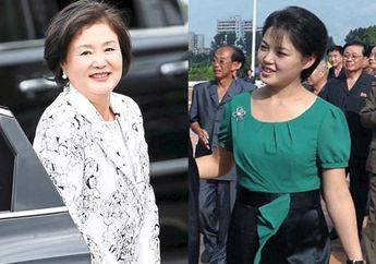 Pertarungan Gaya Fashion Istri Pemimpin Korea Utara Kim Jong Un vs Istri Presiden Moon Jae-In Saat Pertama Berjumpa