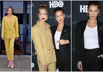 Gaya Fashion dengan Busana Pant Suit ala Gigi Hadid dan Bella Hadid, Stunning! 