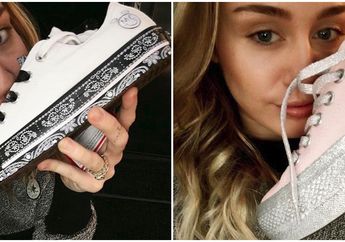 Kolaborasi Miley Cyrus x Converse Luncurkan Sneakers Bergaya Sporty Feminin