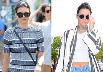 Ingin Tampil Stylish dengan Busana Stripe Seperti Kendall Jenner? Ini Dia Rahasianya