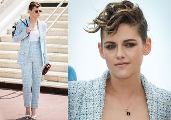 Hadiri Cannes Film Festival 2018, Kristen Stewart Tampil dengan Smokey Eyes Metalik yang Memikat!