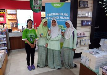 Foto-foto Keseruan Sampling Frisian Flag Kacang Hijau di Toko Buku Gramedia Cibinong dan Depok, Ini Pemenang Kuisnya!