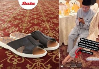 Sandal PM Malaysia Mahathir Mohamad Jadi Viral, Ternyata ini Sebabnya