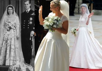 10 Gaun Pengantin Royal Wedding Terbaik, Disulam Dengan 10 Ribu Mutiara