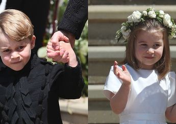 Lucunya Pangeran George dan Putri Charlotte di Acara Royal Wedding Pangeran Harry dan Meghan Markle