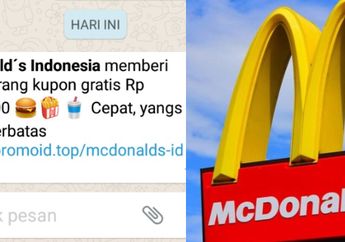 Viral Broadcast Kupon Makan Gratis dari McDonald's, Begini Tanggapan Perusahaan