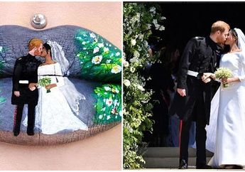 Keren, Makeup Artis Ini Abadikan Momen Pernikahan Pangeran Harry dan Meghan Markle dalam Lukisan Bibir