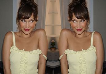 Kepoin Gaya Fashion Bella Hadid Saat Mengenakan Topi Rajut Klasik, Simpel dan Modis!