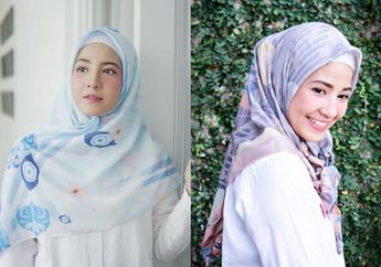 Inspirasi Padu Padan Hijab Motif ala Natasha Rizky, Bisa Kamu Contek nih Buat Outfit Bukber!