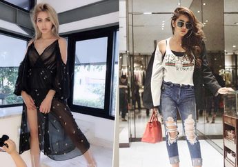 Pakai Overall Skirt yang Sama Persis, Begini Gaya Kece Duo Hot Moms Jessica Iskandar VS Olla Ramlan, Siapa Lebih Keren?