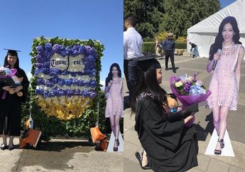 Wih, Seorang Fans SNSD 'Kedatangan' Taeyeon di Acara Wisudanya