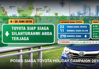 Ada 11 Bengkel Siaga 24 Jam di Posko Mudik Toyota, Ini Lokasinya