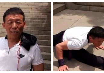 Ingin Kalahkan Rekor Pelari Tercepat, Seorang Pria Berlatih Lari Mundur Sambil Turuni Tangga