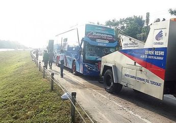 Bus Pengangkut Pemudik Alami Kecelakaan Beruntun di Tol Cipali