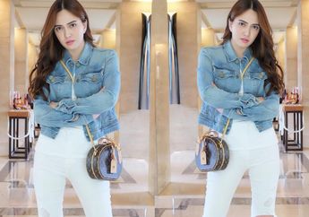 Cara Tepat Tampil Modis dengan Celana Denim Frayed Asimetri ala Shandy Aulia, Intip yuk!