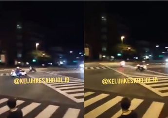 Kocak! Skill Dewa Pelaku Balap Liar Saat Kejar-Kejaran Dengan Polisi Bikin Netizen Tercengang 