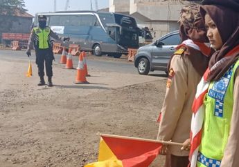 Panas-panasan, Anak Pramuka Jalani Tugas Mulia Tiap Mudik Lebaran