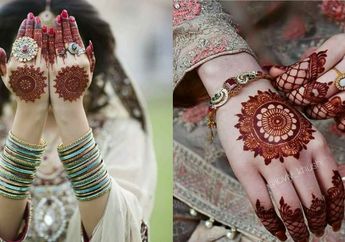 Rayakan Lebaran, Perempuan Pakistan Kenakan Gelang dan Hias Tangan dengan Henna