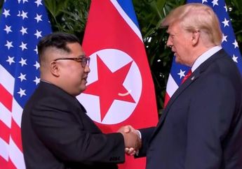 Detik-detik Momen Bersejarah Pertemuan Kim Jong Un dan Donald Trump