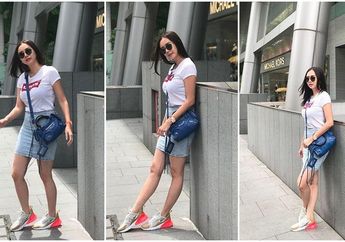 Gaya Simpel Kasual Aura Kasih dengan Tas Branded yang Bisa Jadi Inspirasi Kamu