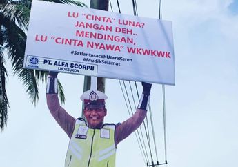 Satlantas Aceh Utara Imbau Pemudik Lebaran dengan Kalimat Menggelitik!