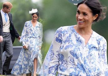 Temani Pangeran Harry ke Pernikahan Keponakan Putri Diana, Busana Meghan Markle Jadi Sorotan 'Ini Bukan Gaya Mu'