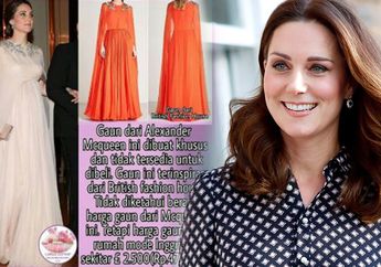 Temani Pangeran William Dinner, Kate Middleton Kenakan Barang Super Mewah Dari Ujung Kepala Hingga Kaki 