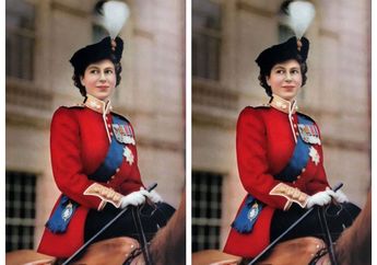 5 Foto Candid Anggota Keluarga Kerajaan Inggris, Ratu Elizabeth II Berlutut di Rerumputan!