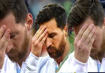 Bukannya Beri Hormat, Messi Malah Pegangi Jidat Saat Lagu Nasional Argentina Berkumandang