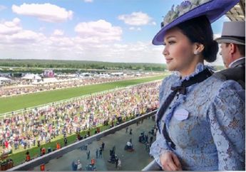 Penasaran Siapa yang Menemani Maia Estianty Selama di Royal Ascot?