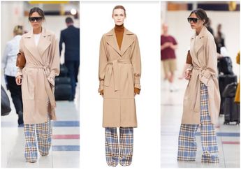 Tampil Stylish di Bandara, Victoria Beckham Kembali Pamerkan Koleksi Terbarunya Untuk Autumn/Winter