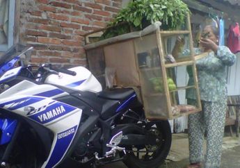 Bukan Gerobak, Tukang Sayur di Magelang ini Gunakan Motor Sport Seharga Puluhan Juta untuk Berjualan