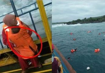 KM Lestari Tenggelam, Foto Penumpang yang Berbagai Pelampung dengan Anaknya Curi Perhatian Netizen