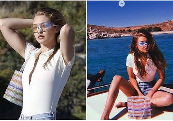 Gigi Hadid Pilih Tas Manik-manik untuk Tampil Stylish Saat Liburan, Kamu Sudah Punya?