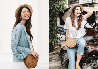 Intip Paduan Gaya Kece ala Seleb dengan Tas Rotan yang Lagi Hits di Zaman Now