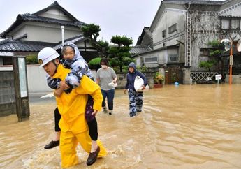Terjadi Banjir dan Tanah Longsor di Jepang, Perdana Menteri: 'Kami Bekerja Melawan Waktu'