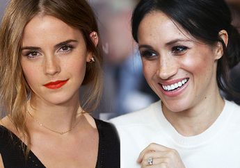 Emma Watson Tiru Gaya Busana Stylish ala Meghan Markle Saat Saksikan Pertandingan Olahraga, Lebih Modis Mana?