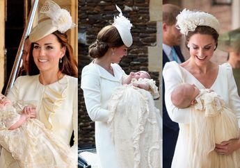 Alasan Kate Middleton Selalu Kenakan Busana Berwarna Krem Saat Pembaptisan Anaknya