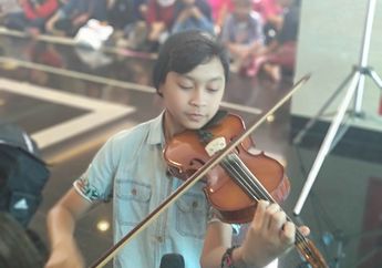 Ajak Biola Kesayangan, Naufal Siap Guncang Panggung Ajang Pencarian Bakat