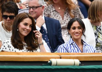 15 Foto Kekompakan Kate Middleton dan Meghan Markle di Wimbledon 2018