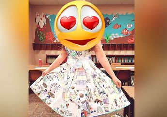 Ide Unik Guru Cantik,  Sukses Bikin Siswa Tak Corat-Coret Tembok 