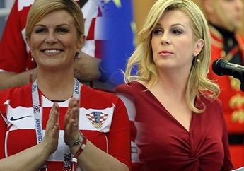 Presiden Kroasia Kolinda Grabar-Kitarovic Jadi Sorotan di Piala Dunia 2018, Ternyata Begini Kecantikannya Saat Masih Muda