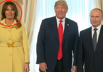 Ekspresi Melania Trump Usai Berjabat Tangan dengan Vladimir Putin Jadi Sorotan