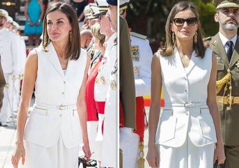 Mengintip Gaya Simpel dan Modis Ratu Letizia dari Kerajaan Spanyol Saat Hadiri Acara Militer
